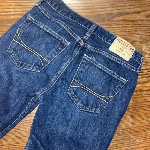 Hollister 29x32 mens jeans straight leg like new​ - Picture 4 of 5